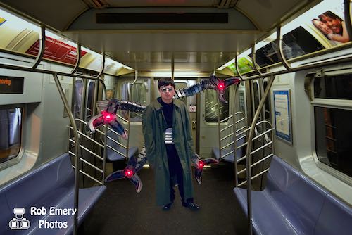 Marvel's Doctor Octopus on the subway